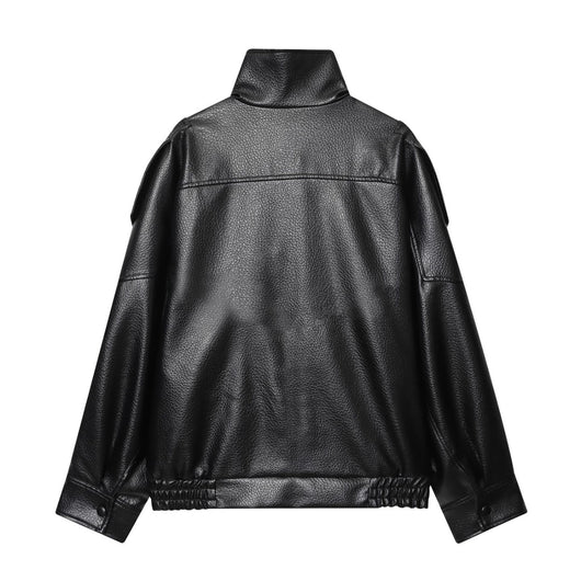 Alvorina™ Faux Leather Coat