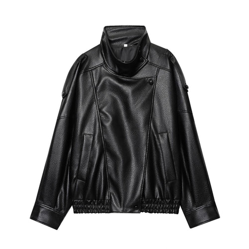 Alvorina™ Faux Leather Coat